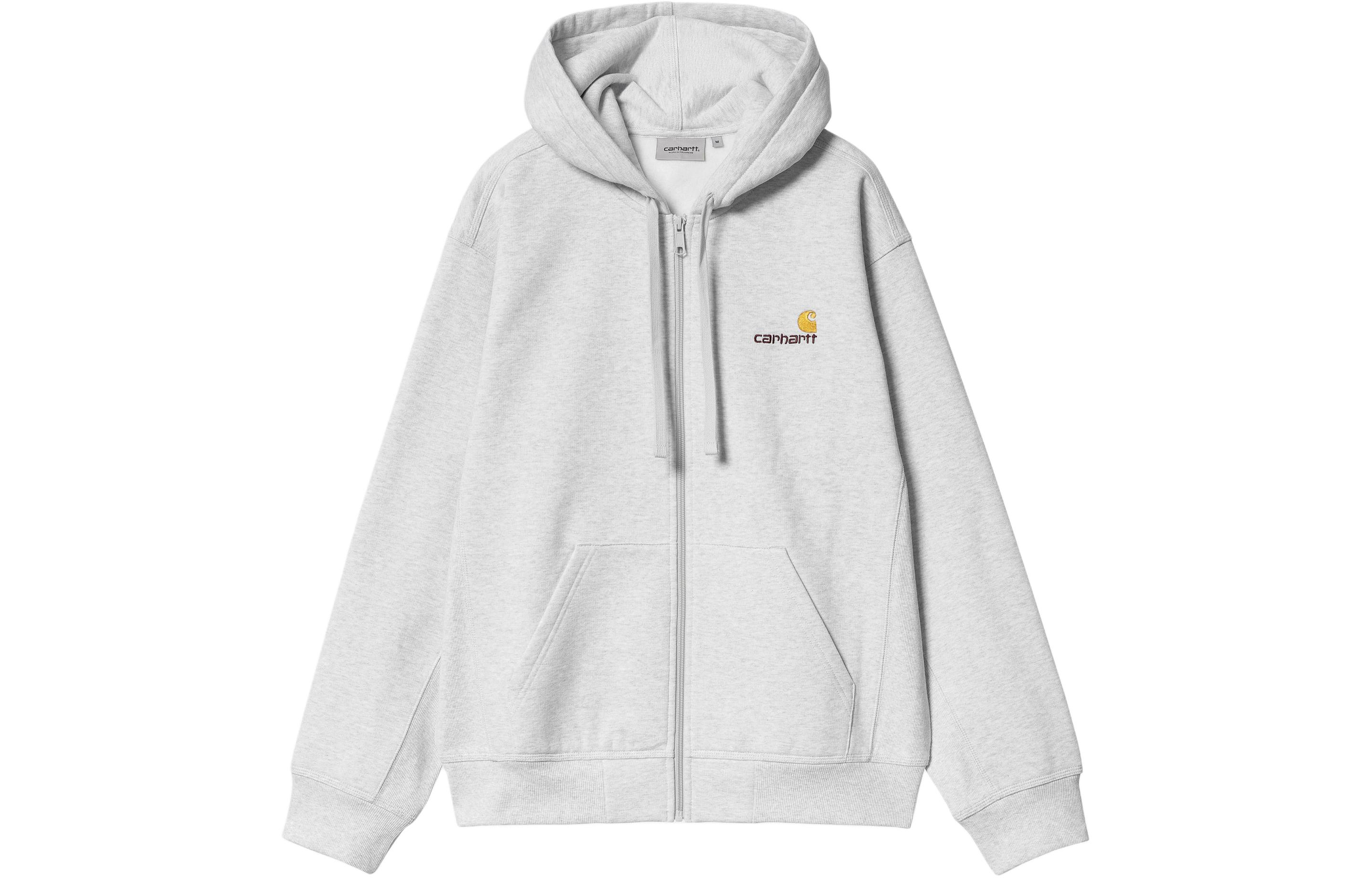

Carhartt WIP Куртка с капюшоном американский скрипт мужская светло-серая, Light Gray