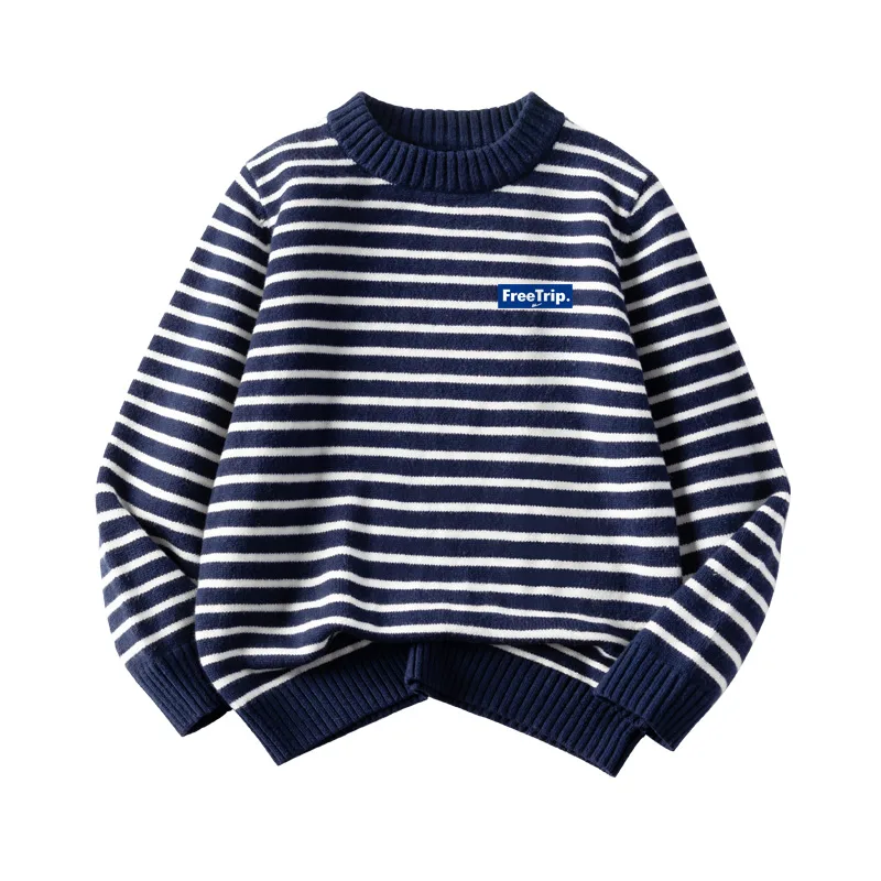 Детский свитер с круглым вырезом WARRIOR, Navy Blue/H Freedom Travel K