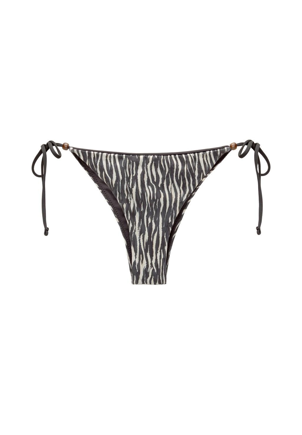 

Верх бикини Zebra Print PULL&BEAR, черный