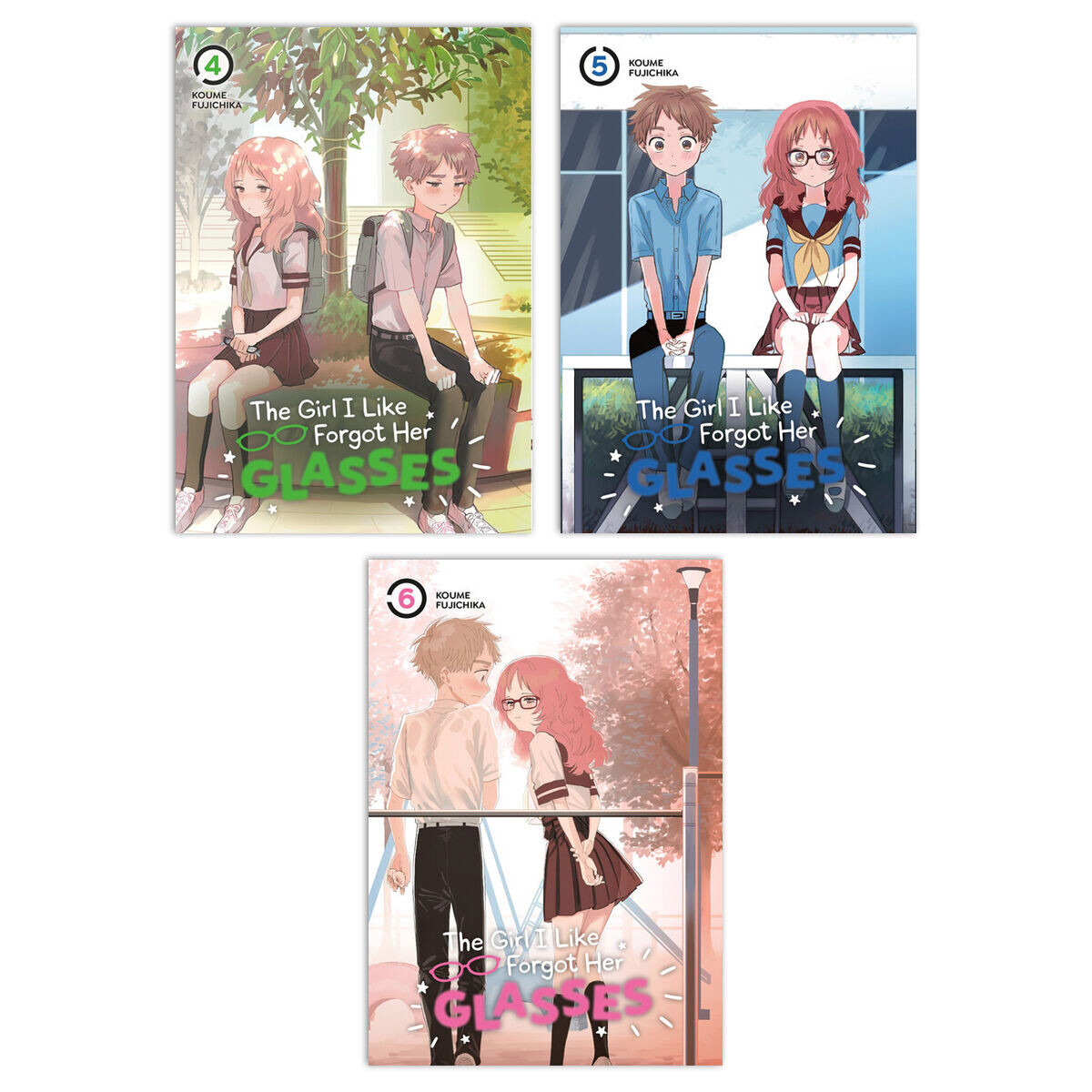 

Манга The Girl I Like Forgot Her Glasses Manga (4-6) Bundle