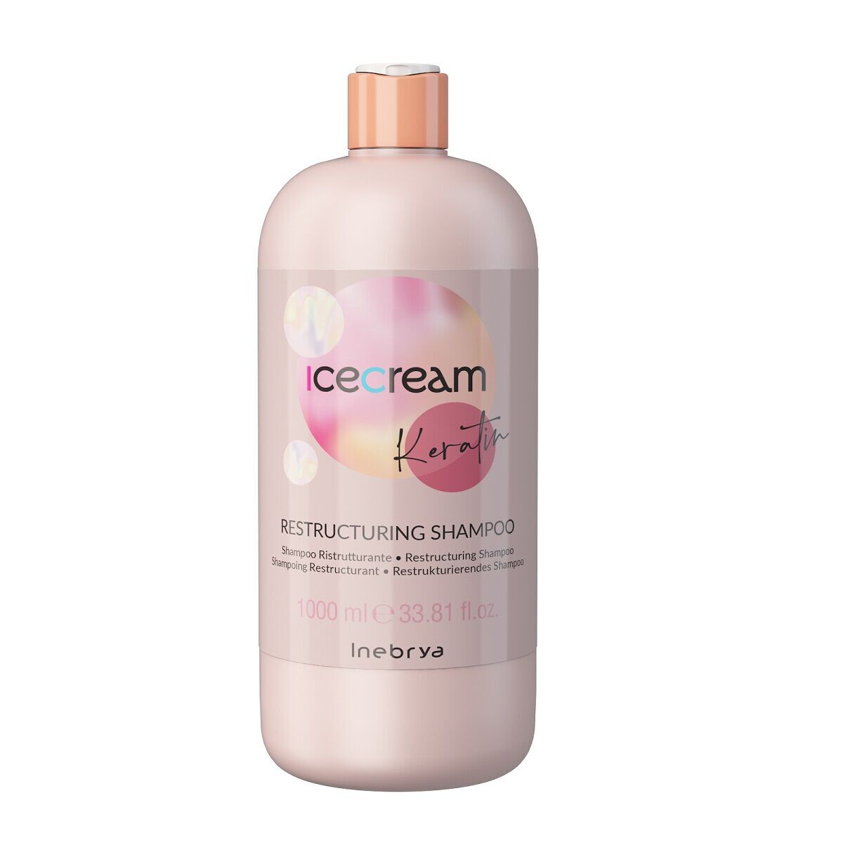 

Реструктурирующий шампунь для волос Inebrya Ice Cream Keratin, 1000 мл