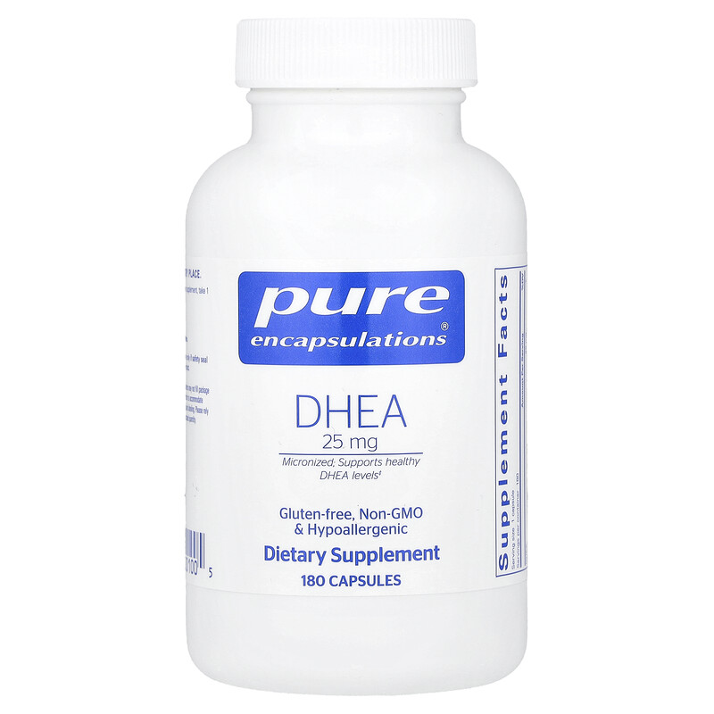 

Pure Encapsulations, ДГЭА, 25 мг, 180 капсул