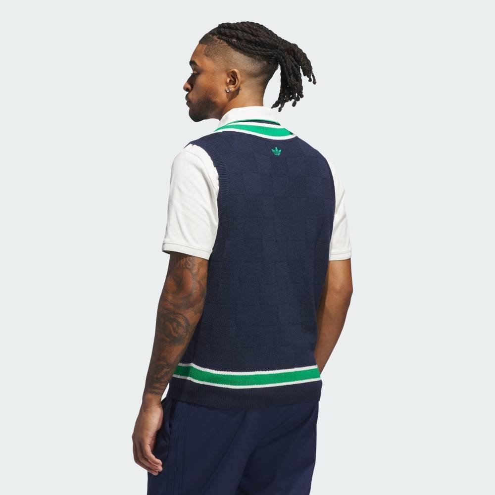 Вязаный жилет Originals Adidas, blue — фото 2