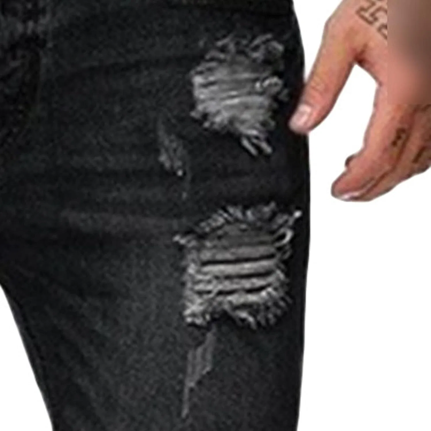 Джинсы скинни Slim Fit, черный — фото 4