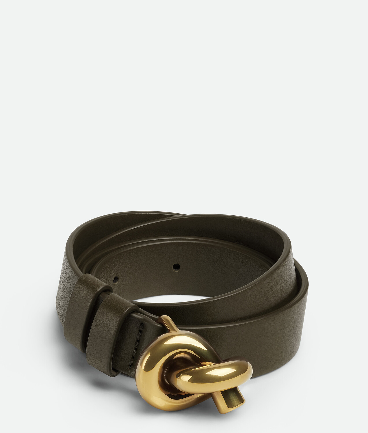 

Пояс женский Bottega Veneta, нейтральный/серо-зеленый
