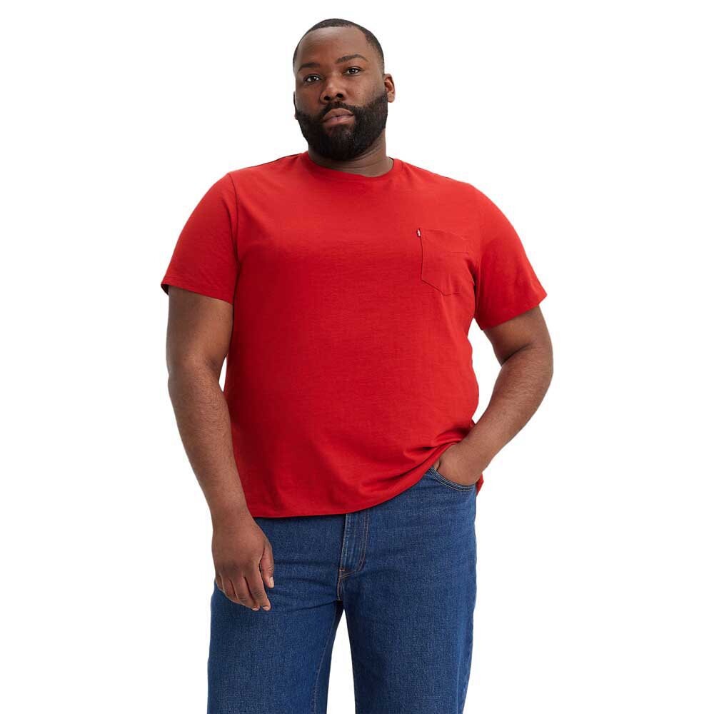 

Футболка Levi's Big Classic Pocket Short Sleeve Round Neck, красный