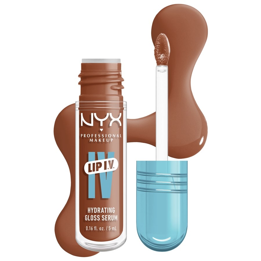 

Блеск для губ NYX Professional Makeup Lip IV Gloss Serum Lipgloss, 01 Caramel Drip / 5 ml