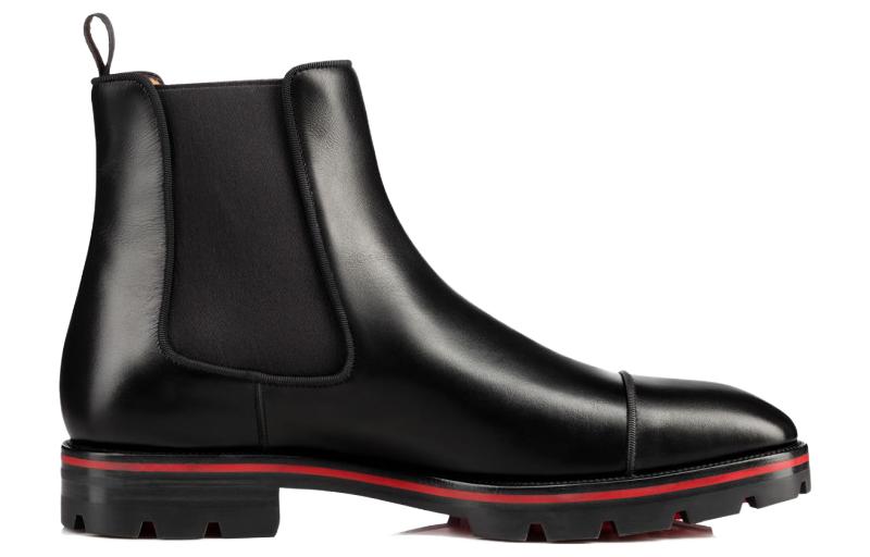CL LUBOTING Короткие полусапоги Chelsea Mid-Calf для мужчин Christian Louboutin, original shoe box included — фото 4