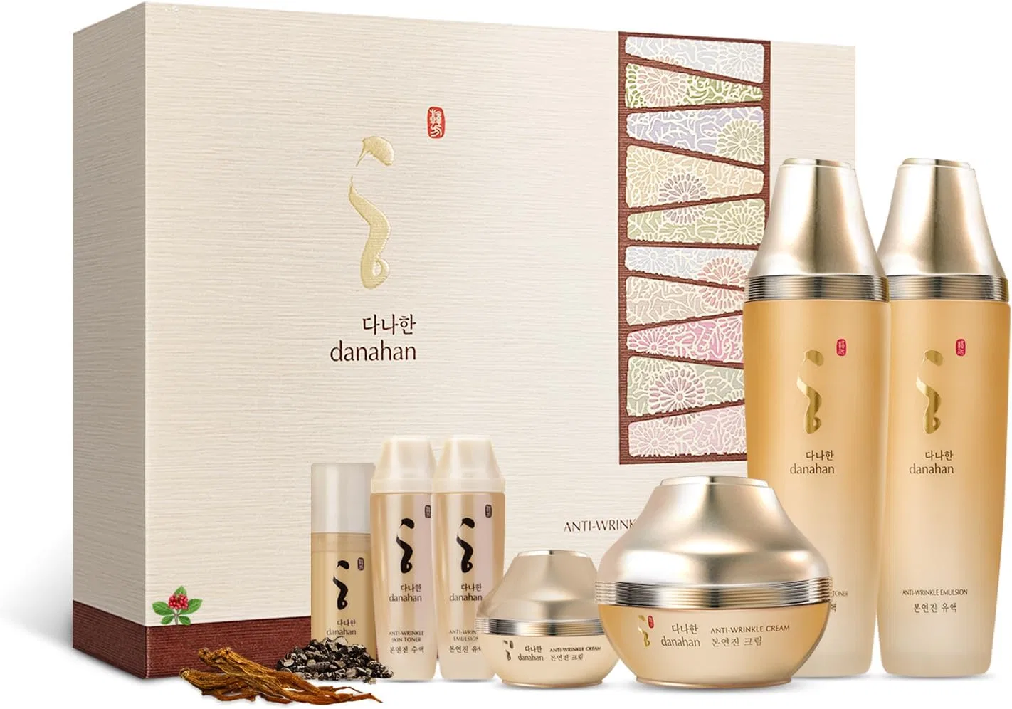 Набор для ухода за кожей лица DANAHAN BONYONJIN ANTI-WRINKLE 3 Piece Set, 1.8 fl oz