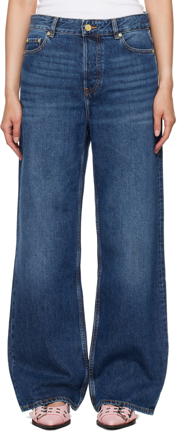 

Синие джинсы Izey GANNI, Dark blue vintage