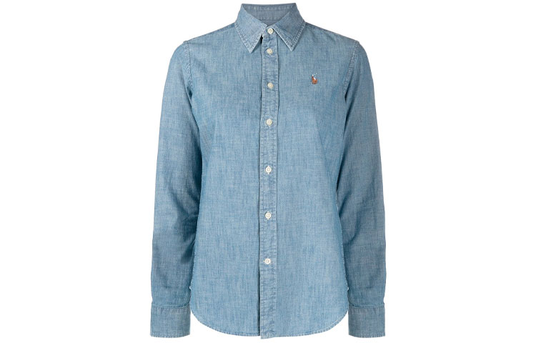 Polo Ralph Lauren Рубашка Logo Embroidered Long Sleeved Shirt — фото 3