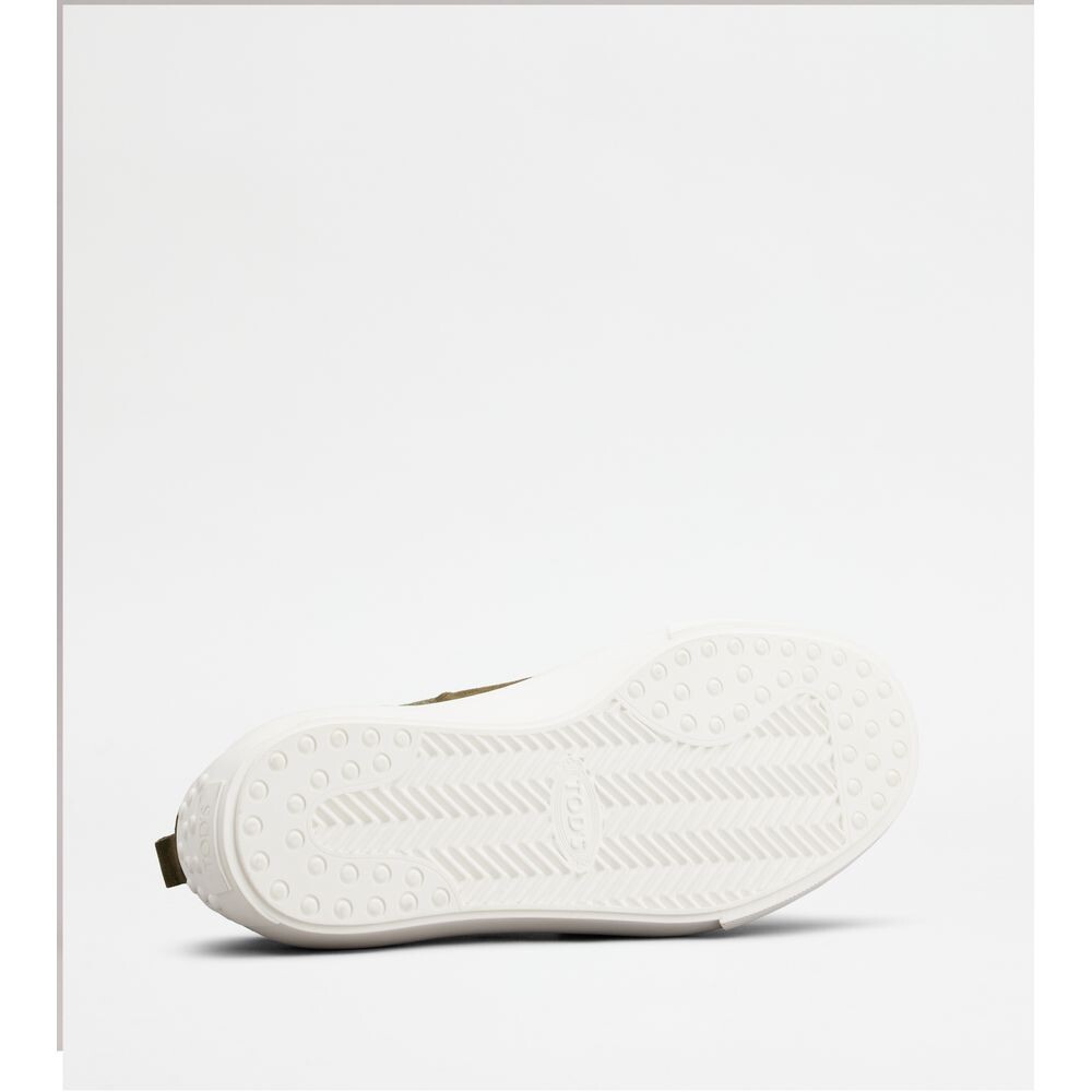 

Кроссовки Tod's из ткани и замши, цвет Ardesia