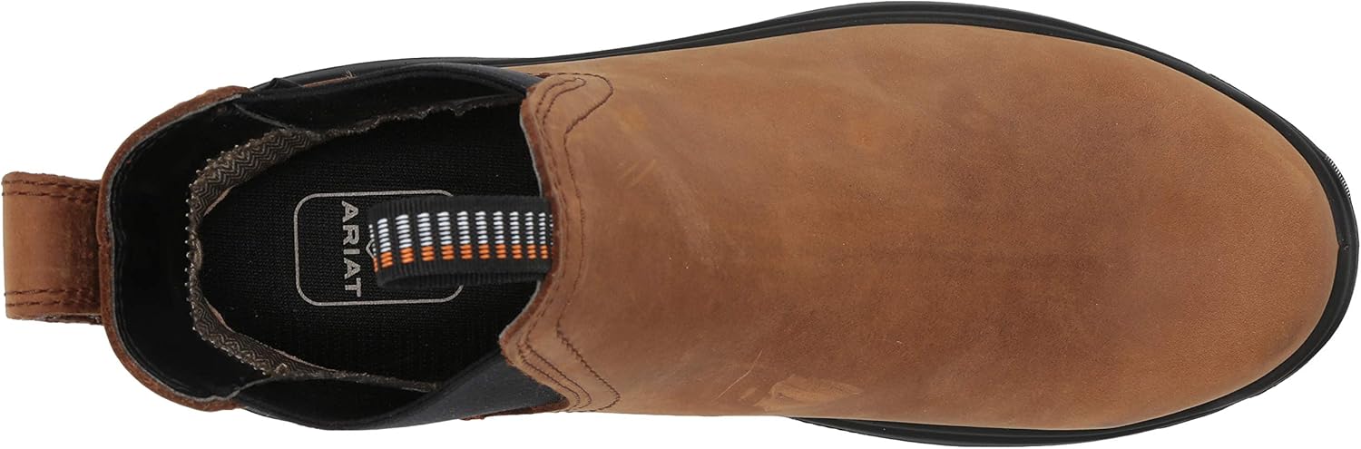 Мужские рабочие ботинки Ariat Turbo Chelsea с водонепроницаемым верхом и углеродным носком — фото 2
