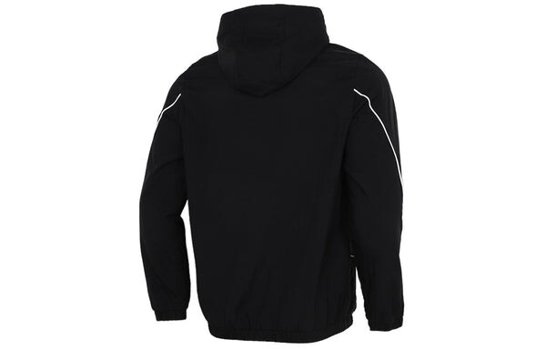 Куртка adidas M Favs Q1 Wb Large Logo Printing Sports Hooded Jacket Black, черный — фото 2