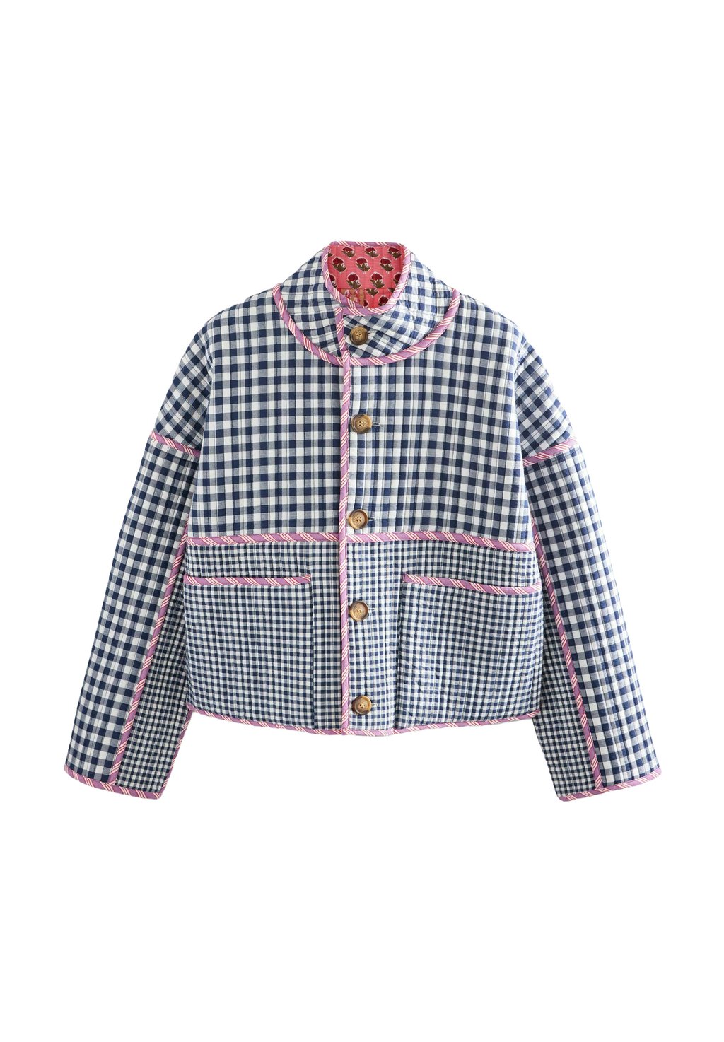 

Легкая куртка QUILTED REVERSIBLE PRINTED Next, розовый