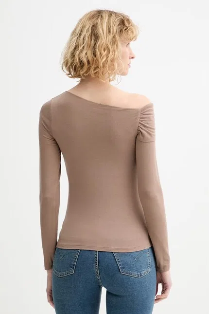 Лонгслив с открытыми плечами Off Shoulder LS Levi's, коричневый — фото 3