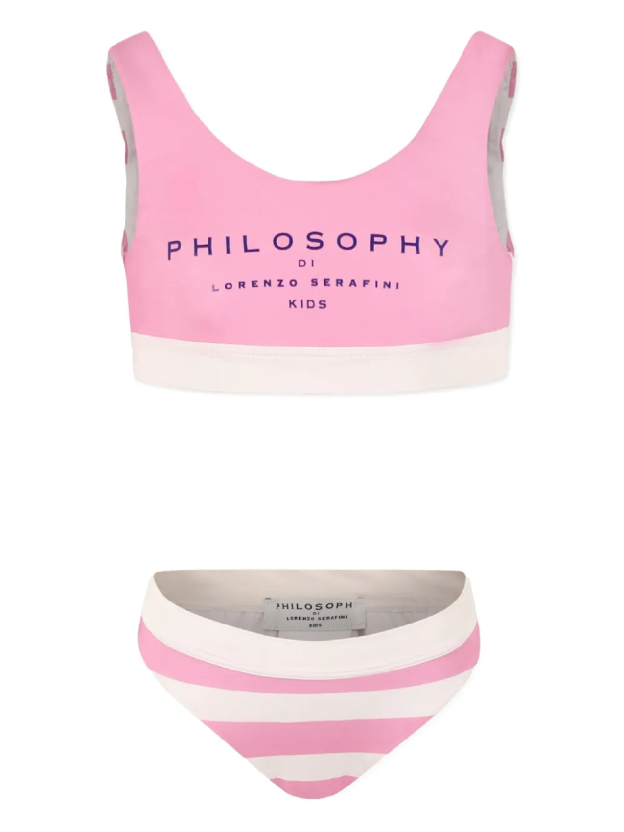 

Бикини Philosophy Di Lorenzo Serafini Kids с логотипом, розовый
