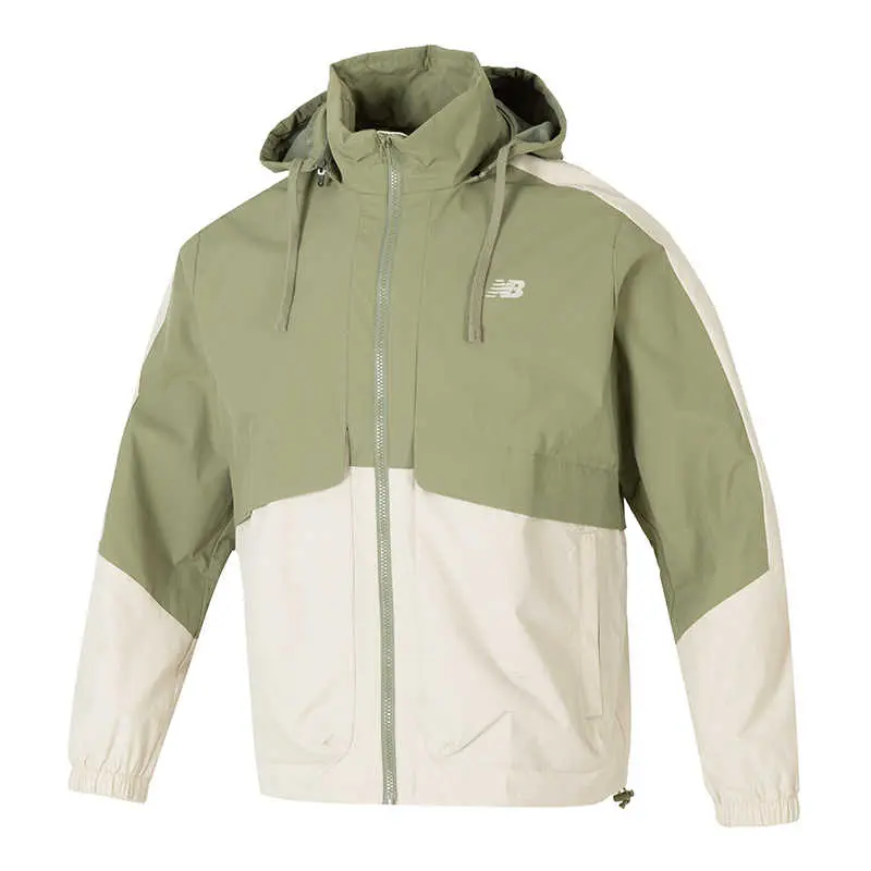 

New Balance Куртка спортивная унисекс бело-зеленая, White Green
