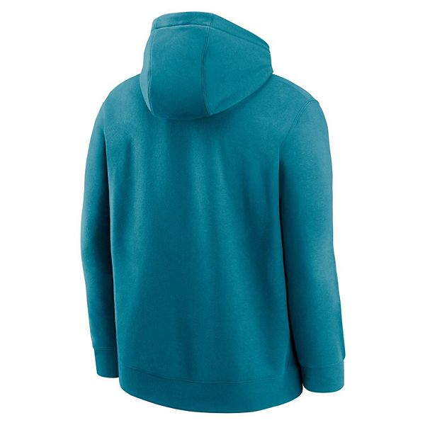Мужской бирюзовый свитшот с капюшоном Jacksonville Jaguars Club Fleece Nike — фото 4