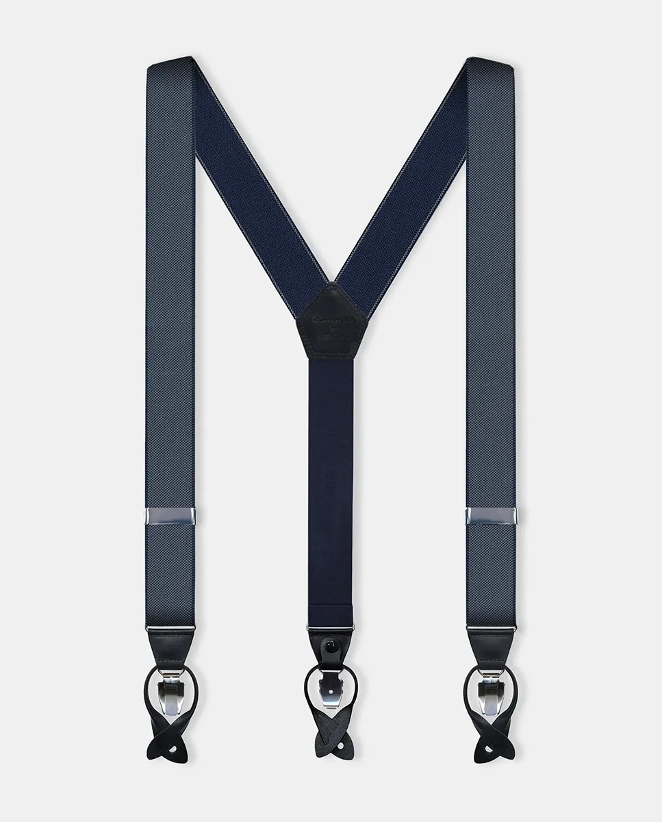 

Двойной ремень для мужчин в футляре Leyva, темно-синий