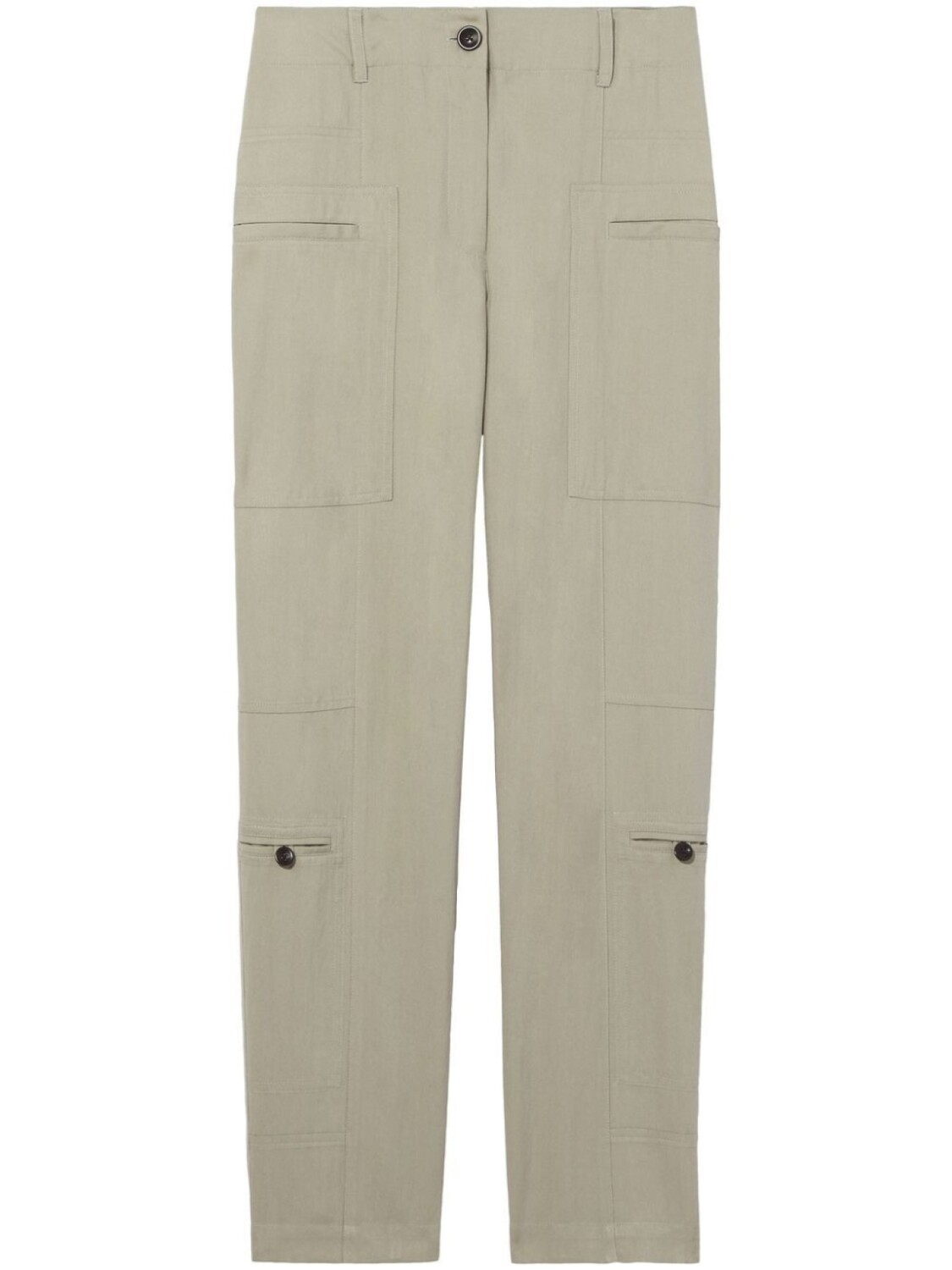 

Proenza Schouler White Label брюки Drapey с карманами, серый