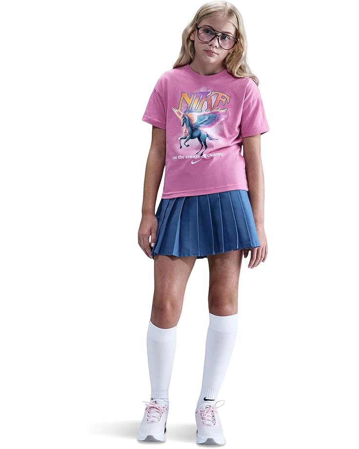 Футболка Nike Kids Sportswear T-shirt - Take Flight Photo, цвет Magic Flamingo — фото 3