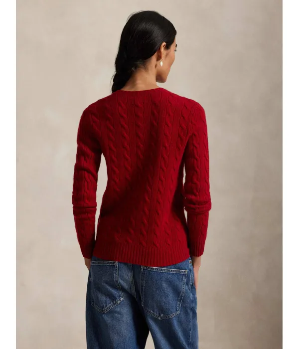 Шерстяной свитер Джулианны Regular fit Polo Ralph Lauren, красный — фото 3