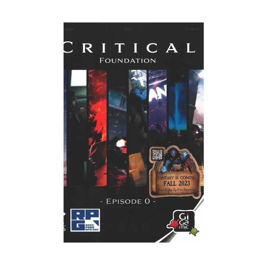 

Бокс-сет Critical - Foundation, Episode 0 (Free RPG Day 2023), Roleplaying Games (GIGamic)