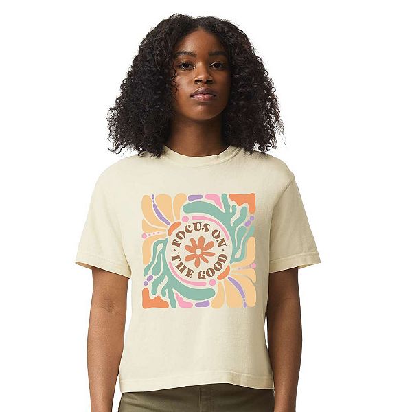 

Бохо футболка кроп с расслабленным силуэтом Focus on the Good Simply Sage Market, Ivory, Зеленый, Бохо футболка кроп с расслабленным силуэтом Focus on the Good Simply Sage Market, Ivory