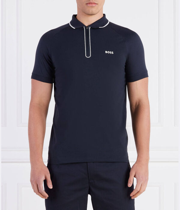 

Рубашка поло Slim fit Boss Green, синий