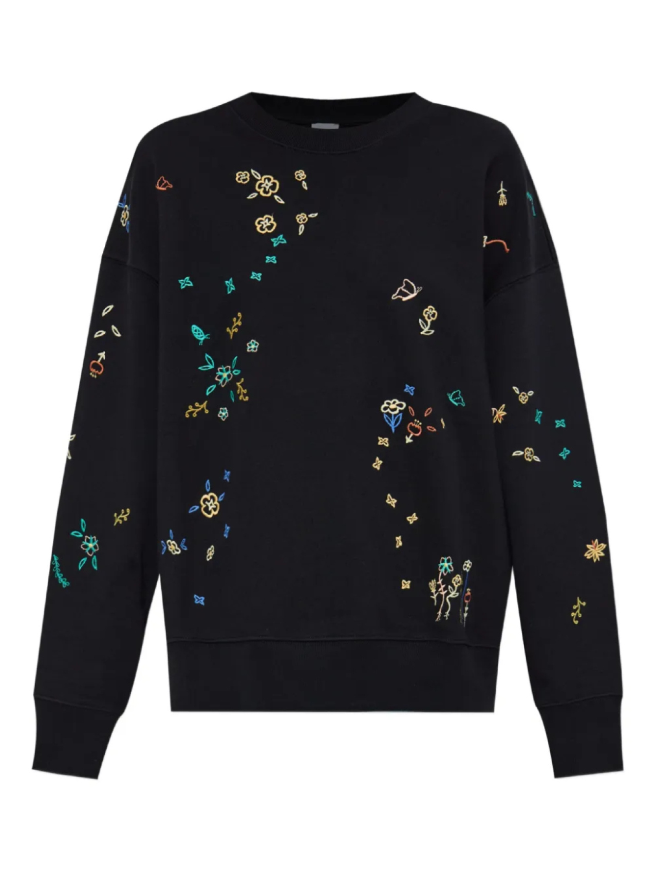 

Толстовка с цветочной вышивкой PS Paul Smith, черный