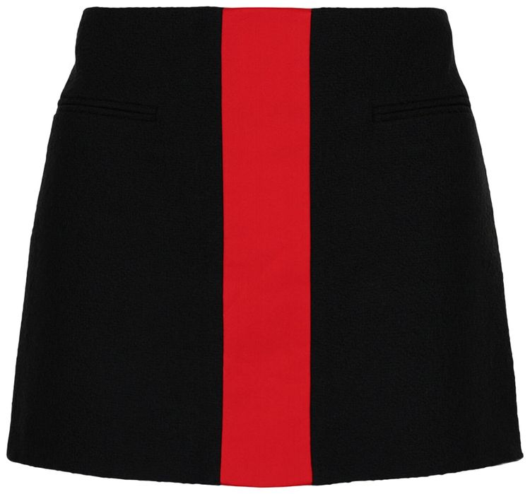 

Мини-юбка Ferragamo с контрастными вставками, черная