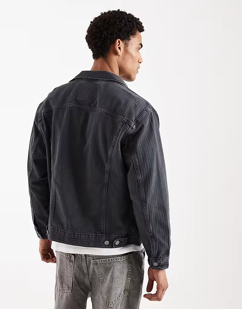 Джинсовая куртка-тракер Levis свободного кроя Levi's, черный — фото 3