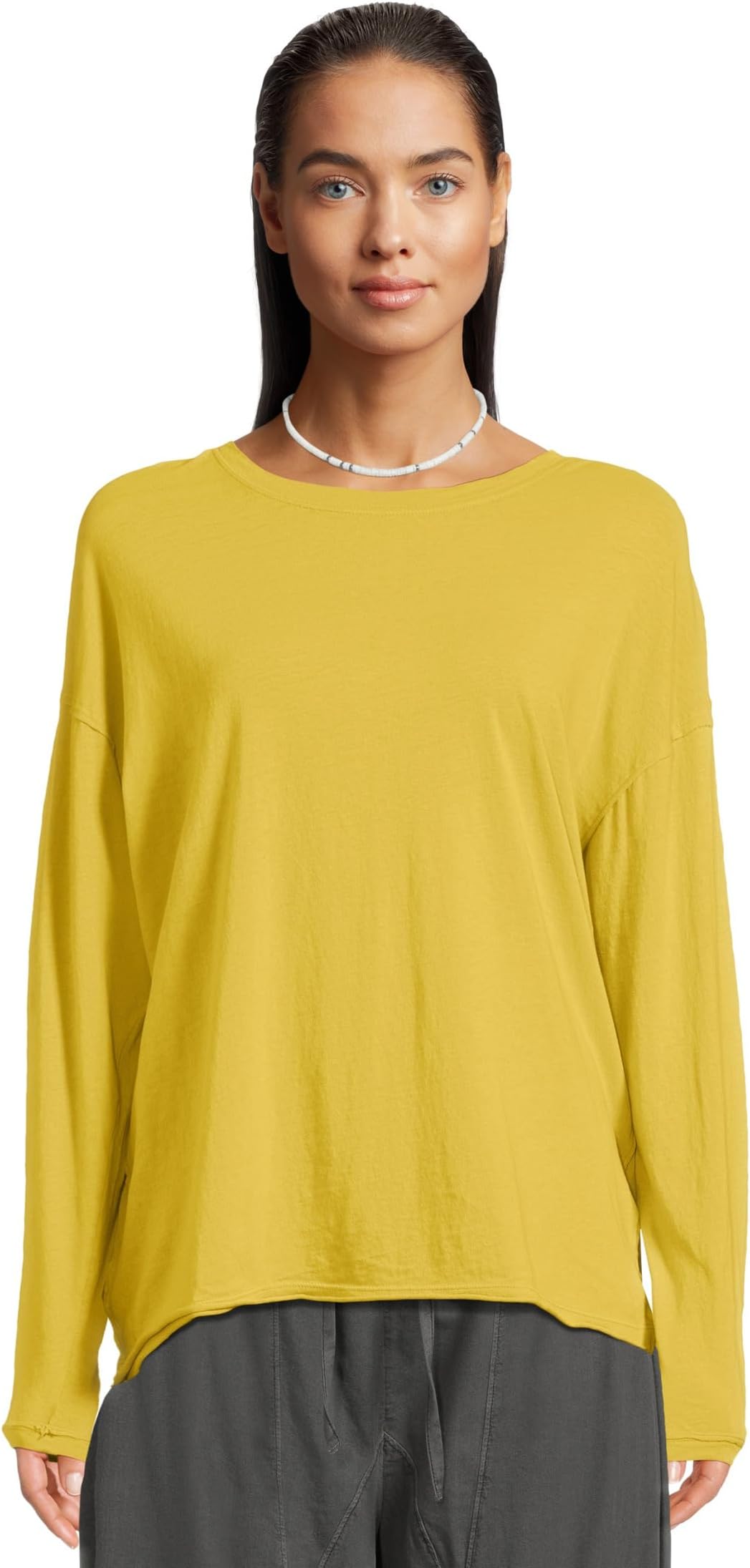 

Футболка Free People Nina Tee Long Sleeve, Acid Moss