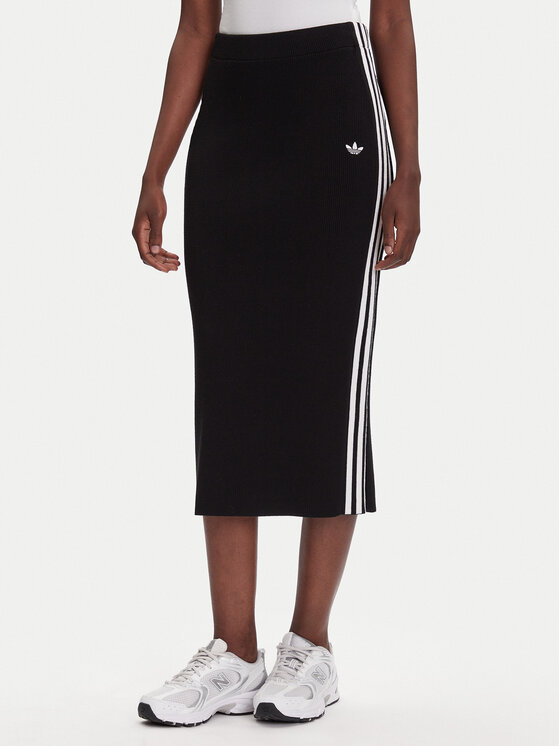 

Юбка-карандаш regular fit adicolor Knit 3-Stripes JW2661 Adidas, чёрный