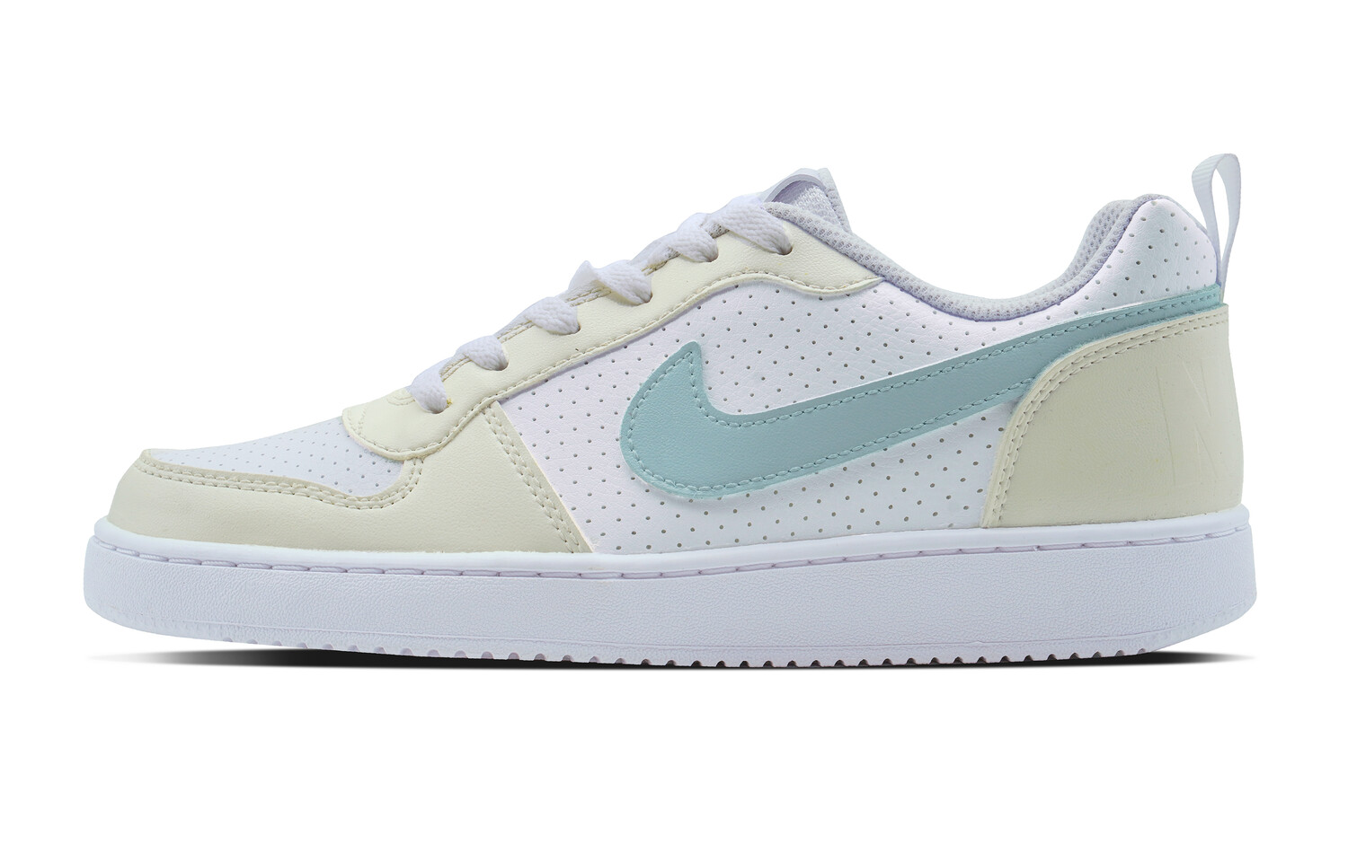 

Кроссовки Nike Court Borough Skateboarding Shoes Women's Low-top White/Blue/Yellow, белый/желтый