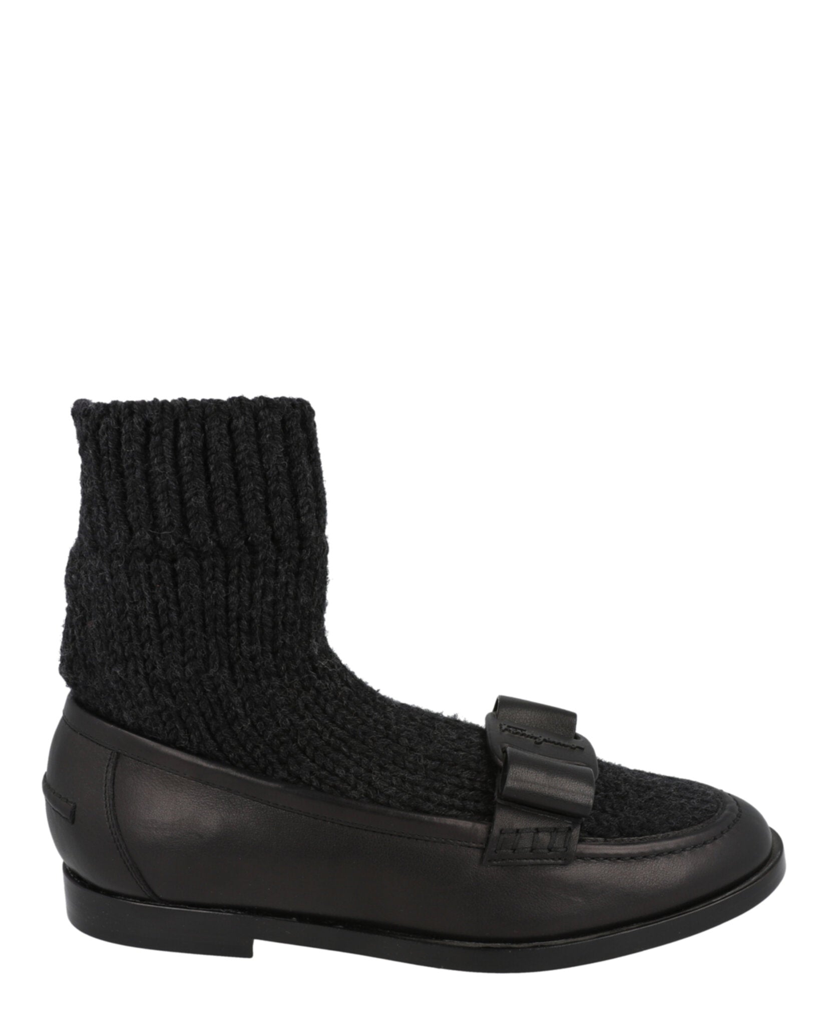 Вивальдо Лоферы с носком Salvatore Ferragamo, Nero