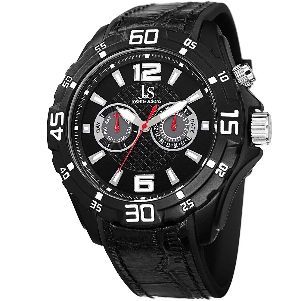 

JS79 Повседневные часы в круглом корпусе Joshua&Sons, черный