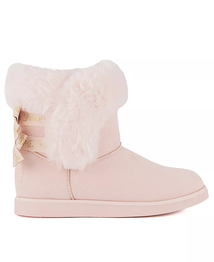 Женские уютные зимние ботильоны King Cozy Juicy Couture, розовый — фото 2