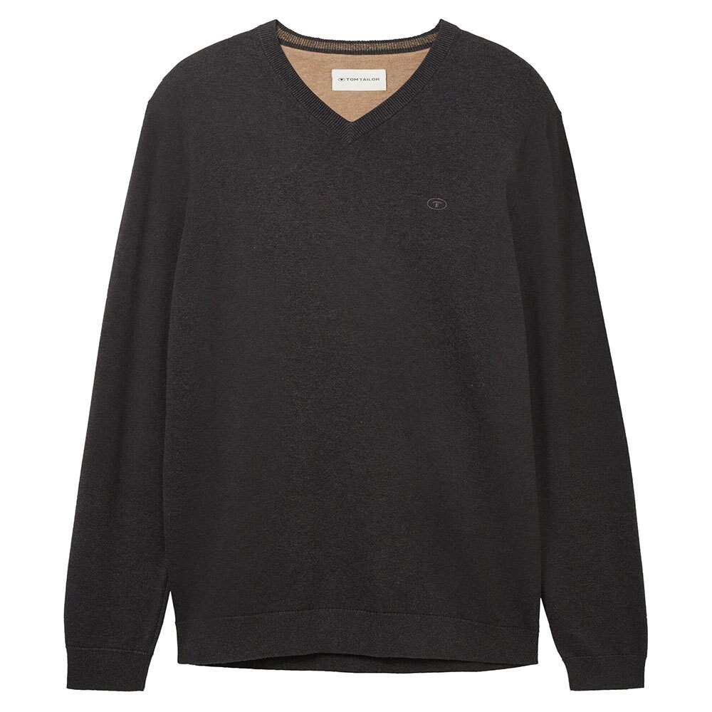 

Свитер Tom Tailor 1038427 Basic Knit V Neck, черный