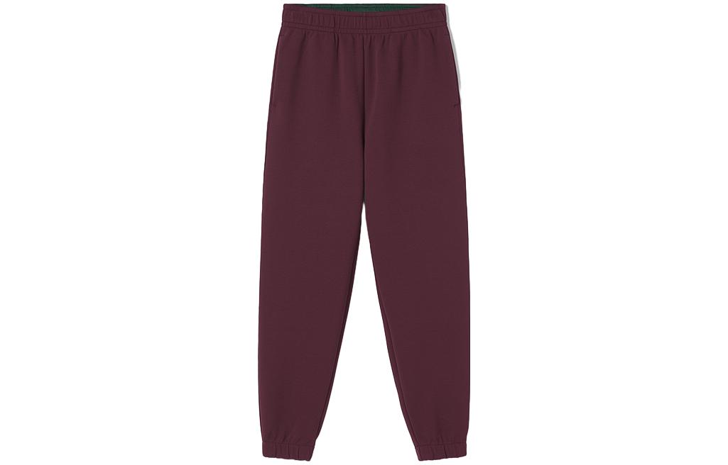 

Женские повседневные брюки Бордовый винный красный LACOSTE, Бордовый красный