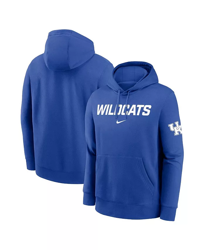 

Мужской толстовка с капюшоном Royal Kentucky Wildcats Nickname Club Fleece Nike