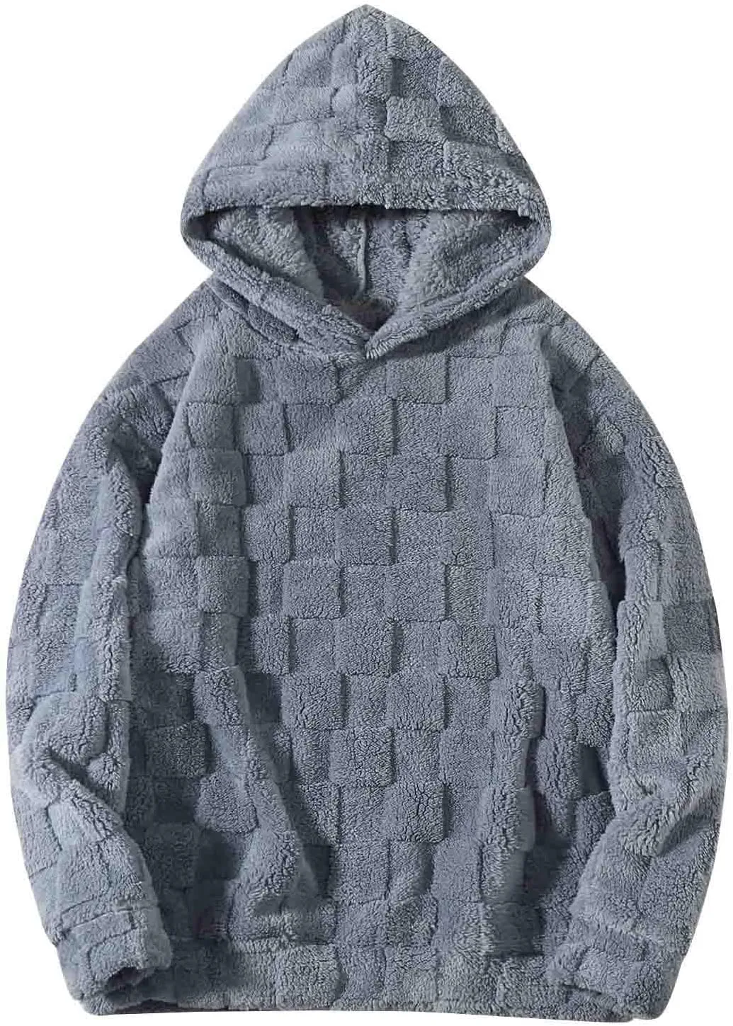 Толстовка с капюшоном Fleece Sherpa Pullover 3D Grid с карманами