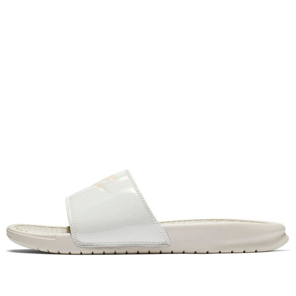 Тапочки benassi jdi print fashion pink white slippers 'white pink' Nike, белый