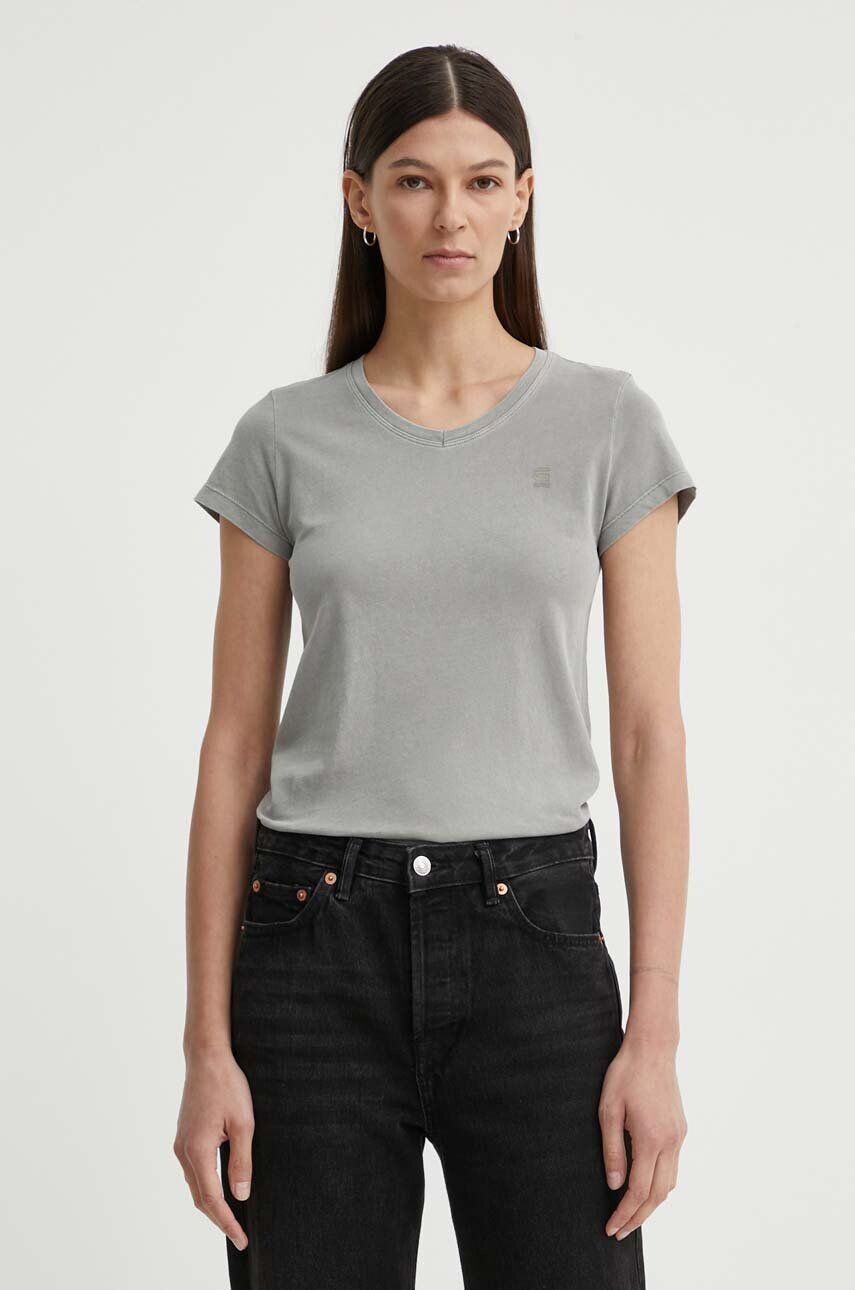 

Хлопковая футболка G-Star Raw, серый