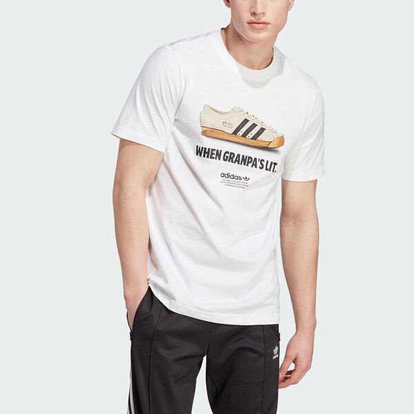 Футболка adidas originals Graphics New Age T-shirt 'White', белый — фото 2