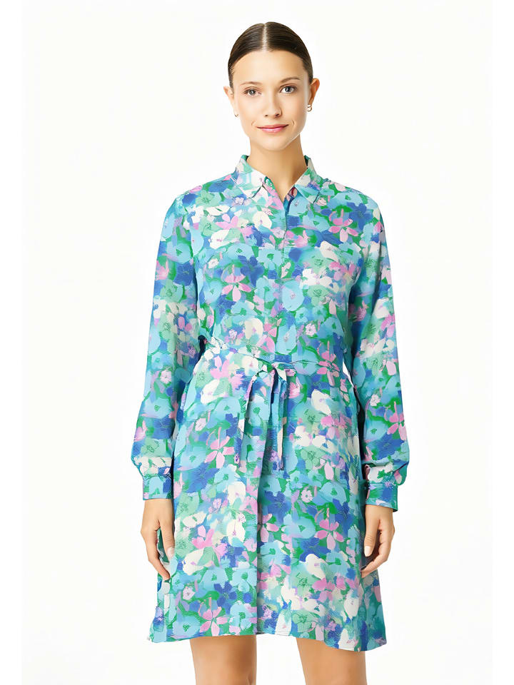 

Платье до колена miss goodlife, синий/зеленый