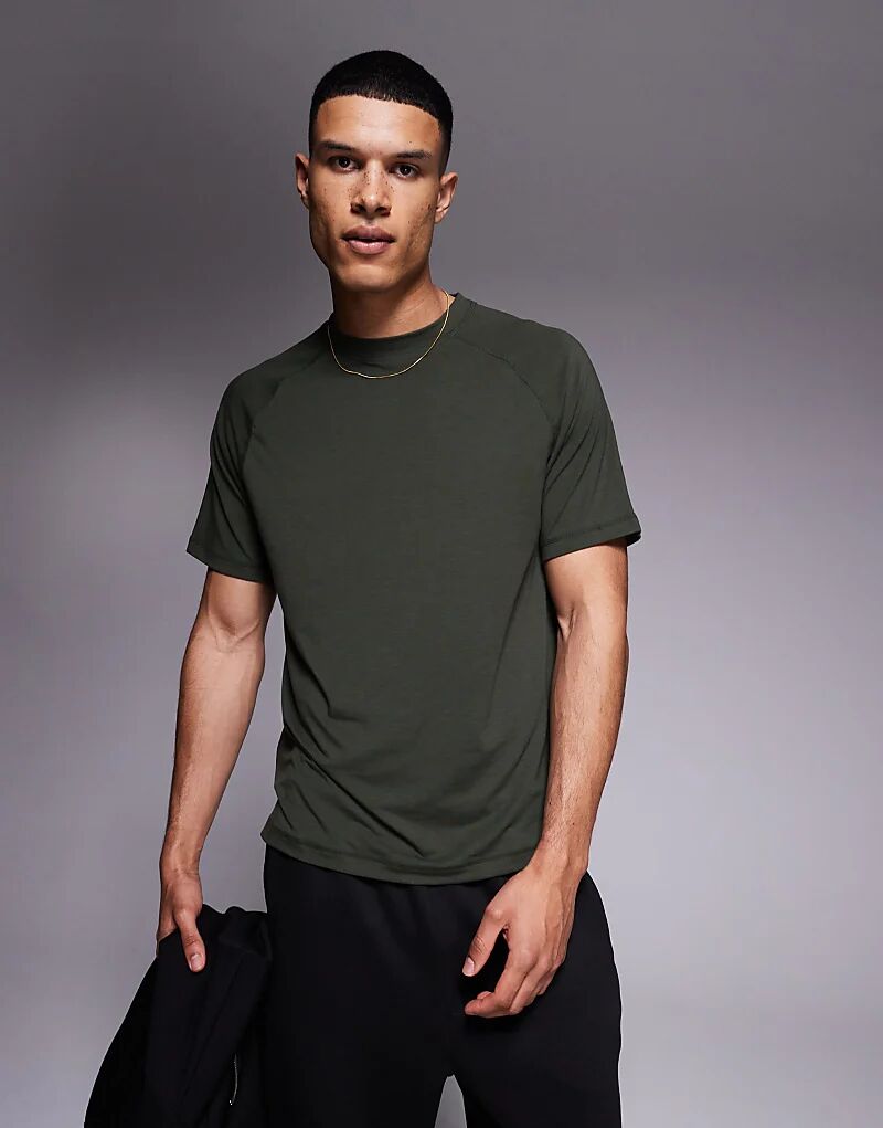 

Футболка Icon Performance Jersey свободного кроя, свободного покроя, цвета хаки ASOS 4505
