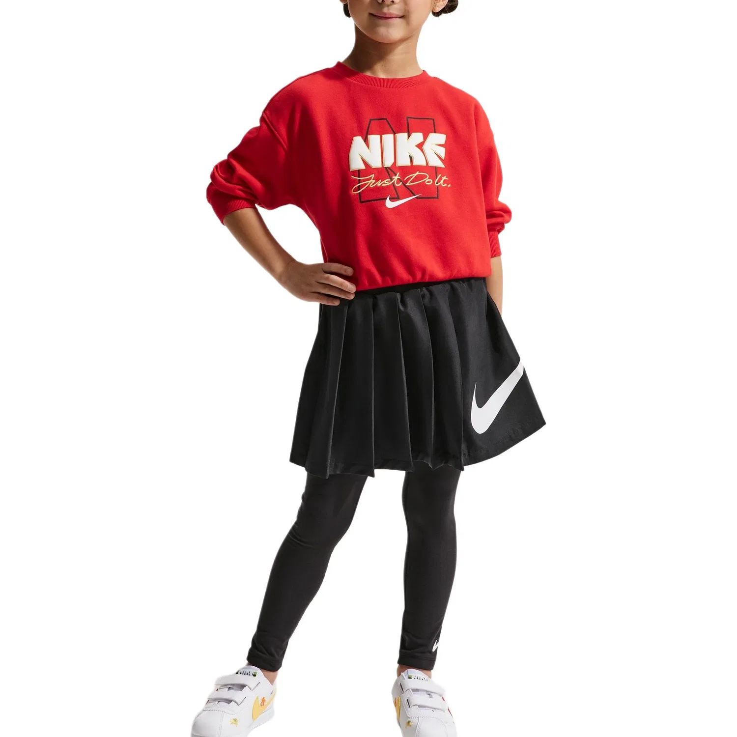 Юбка детская на флисе Nike черная