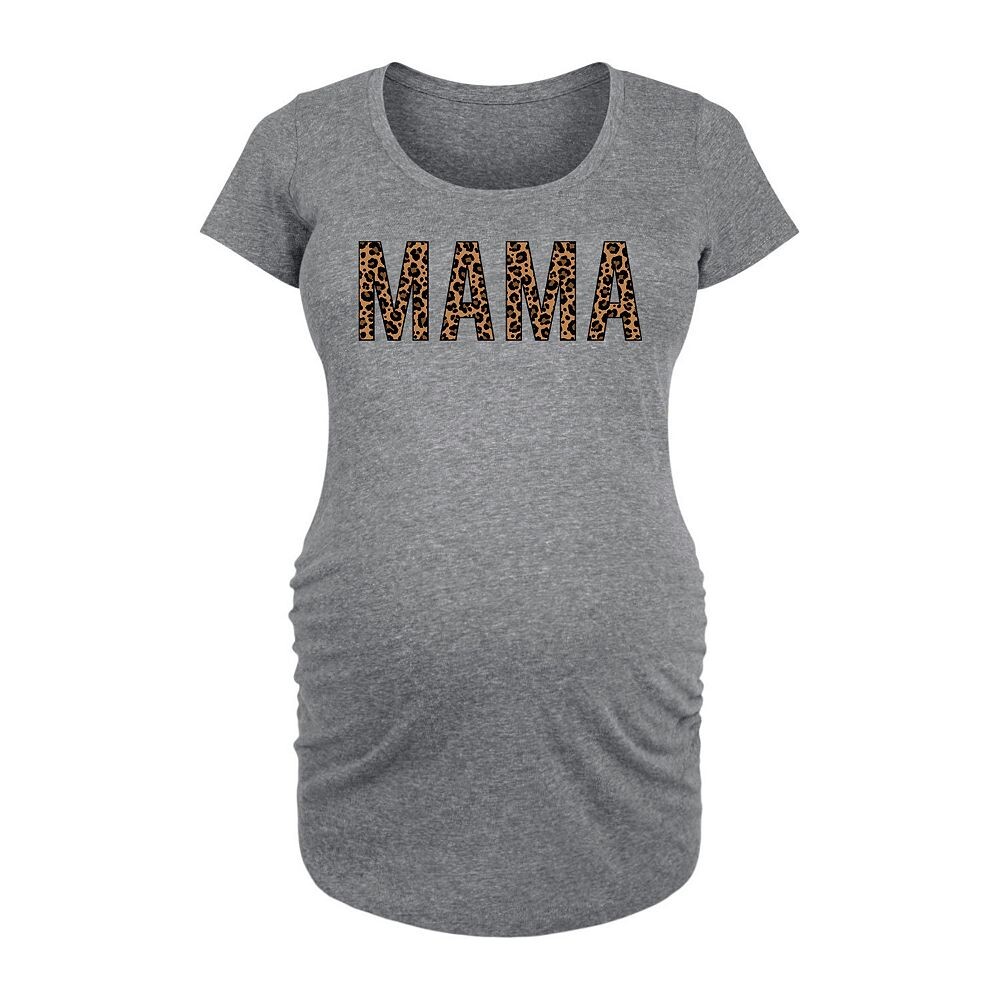 

Футболка с леопардовым принтом для беременных Mama Licensed Character, серый